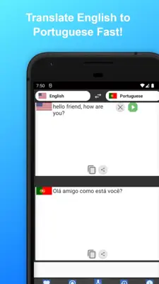 English to Portuguese Translator android App screenshot 0