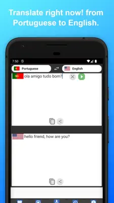 English to Portuguese Translator android App screenshot 3